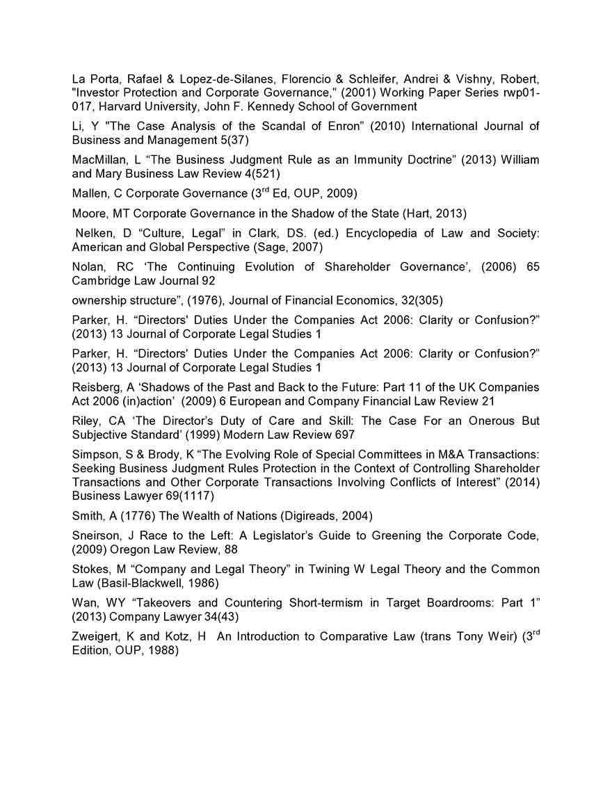 dissertation chapter order