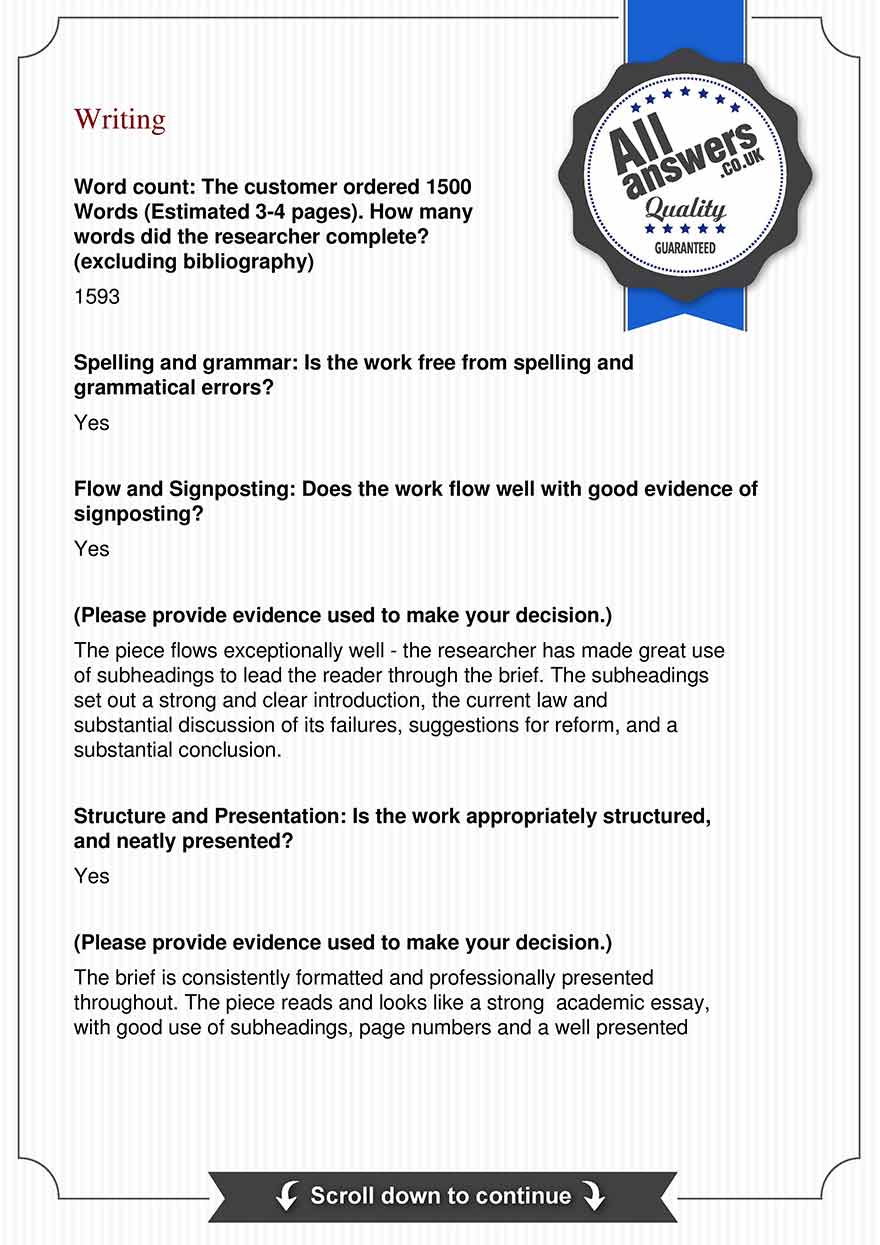 example of essay report