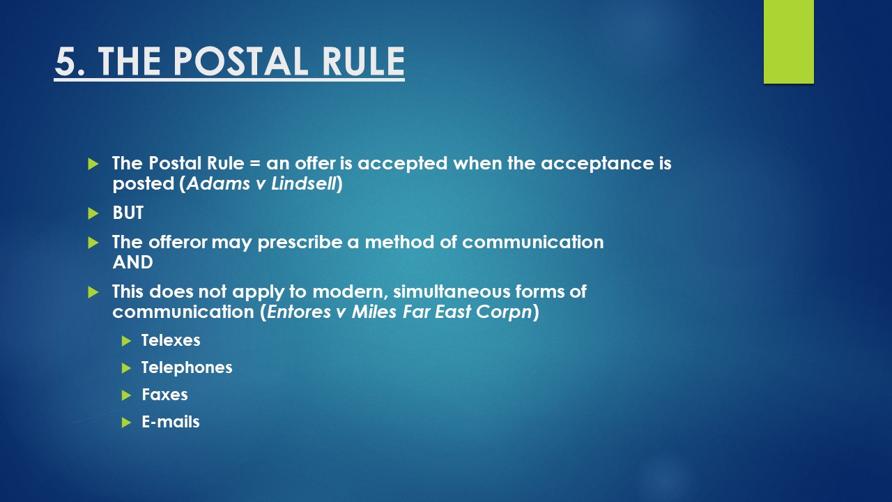 the postal rule